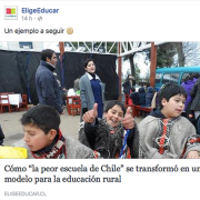 Elige Educar destaca nuestro Modelo de Educación Rural